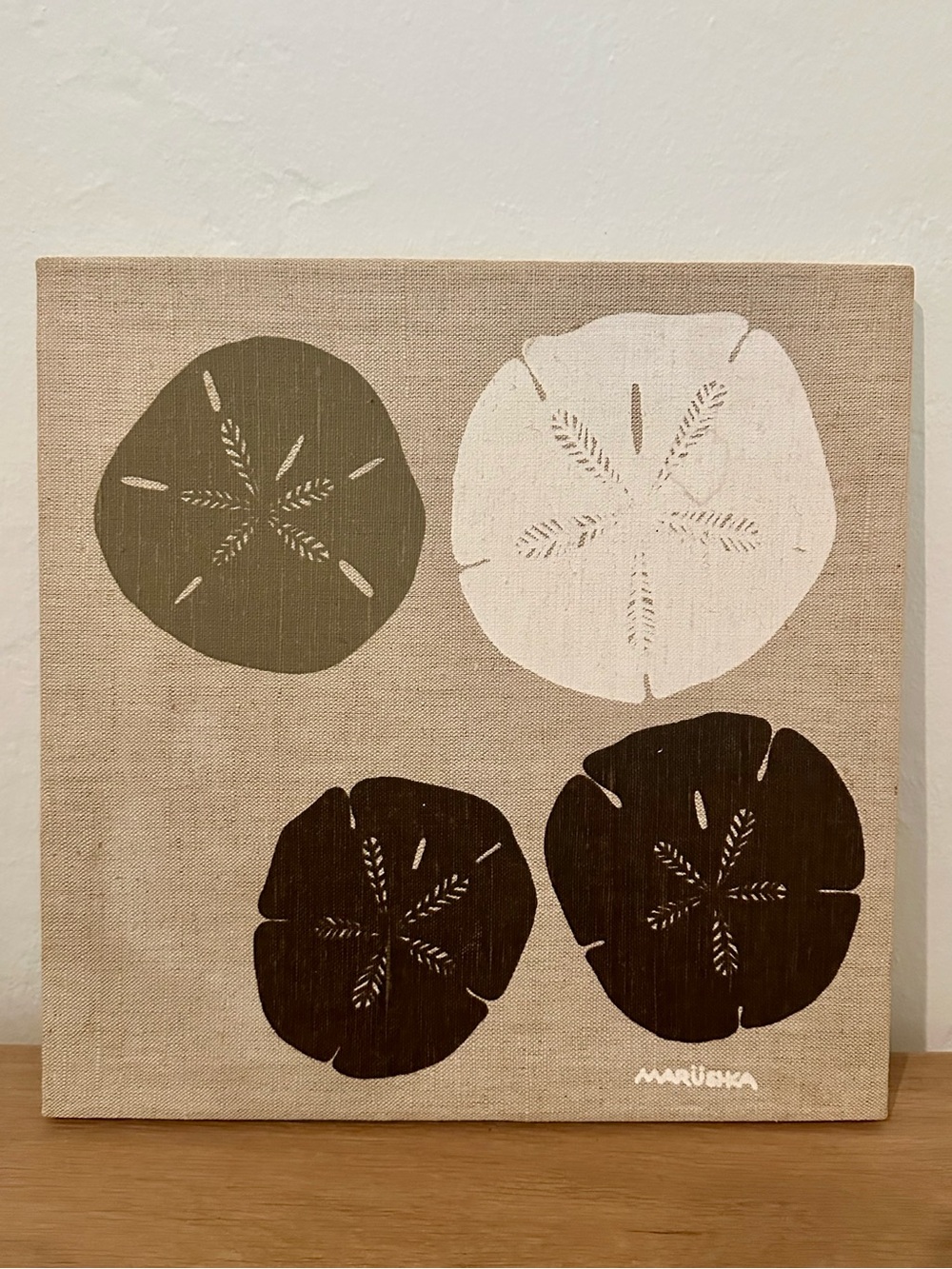 RARE Vintage Marushka Shell Sand Dollar Midcentury Art